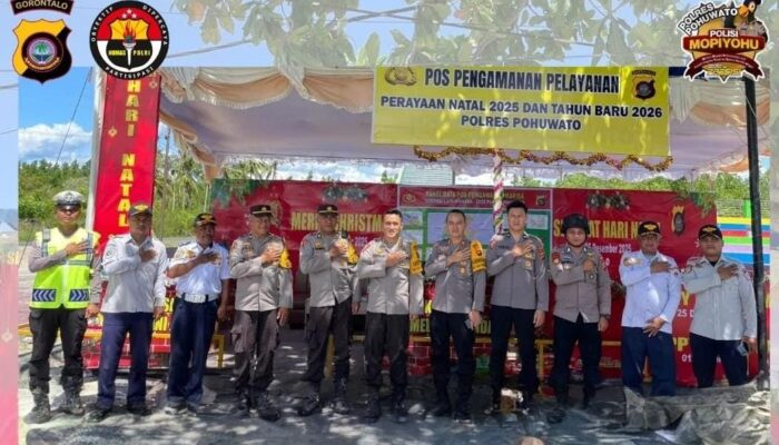Operasi Lilin Otanaha 2025, Polres Pohuwato Pastikan Personel Siaga Penuh