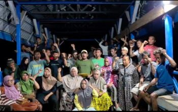 Aliansi Masyarakat Nelayan Pesisir Kabupaten Tojo Una-Una. (Foto: Istw)