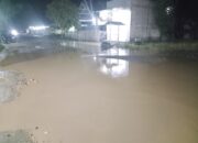 Kondisi air Sungai meluap. (Foto: Defri Tahir/Hibata.id)