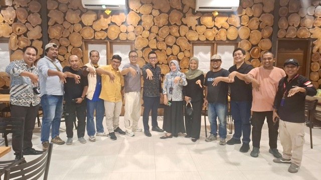 PT Bank Rakyat Indonesia (Persero) Tbk Cabang Gorontalo menggelar silaturahmi bersama insan pers menjelang akhir tahun. (Foto: Randa Damaling/Hibata.id)
