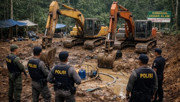 Jejak Tambang Ilegal Terendus, Polisi Temukan 2 Alat Berat di Hutan Balayo