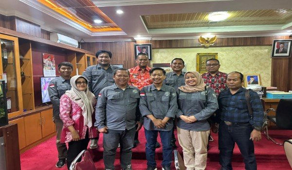 DPD PJS Sumatera Selatan dan DPC PJS Banyuasin di lingkungan Pemerintah Kabupaten Banyuasin, Kamis (8/1/2026)/Hibata.id