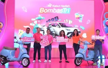 Tri kembali menegaskan komitmennya untuk menghadirkan pengalaman digital yang relevan dan bernilai bagi pelanggan setia melalui program Kebut Hadiah BombasTri. Program yang berlangsung sejak September hingga Desember 2025 ini menjadi wujud apresiasi Tri dengan mengusung konsep “Serbu Hadiahnya, Double Kesempatannya”, yang memberikan peluang ganda bagi pelanggan untuk memenangkan berbagai hadiah menarik/Hibata.id