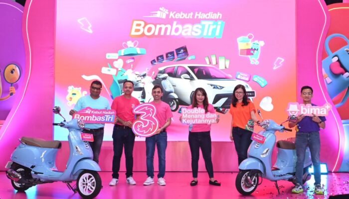 Program BombasTri Raih 29 Juta Tiket, Tri Bagi Hadiah hingga Mobil Listrik