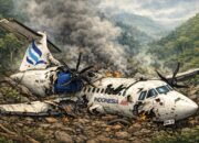 Kronologi Kejadian Pesawat ATR Indonesia Air Transport Jatuh di Maros