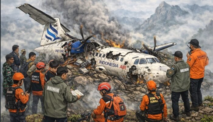 Serpihan Pesawat Ditemukan, Korban ATR 42-500 di Bulusaraung Masih Dicari