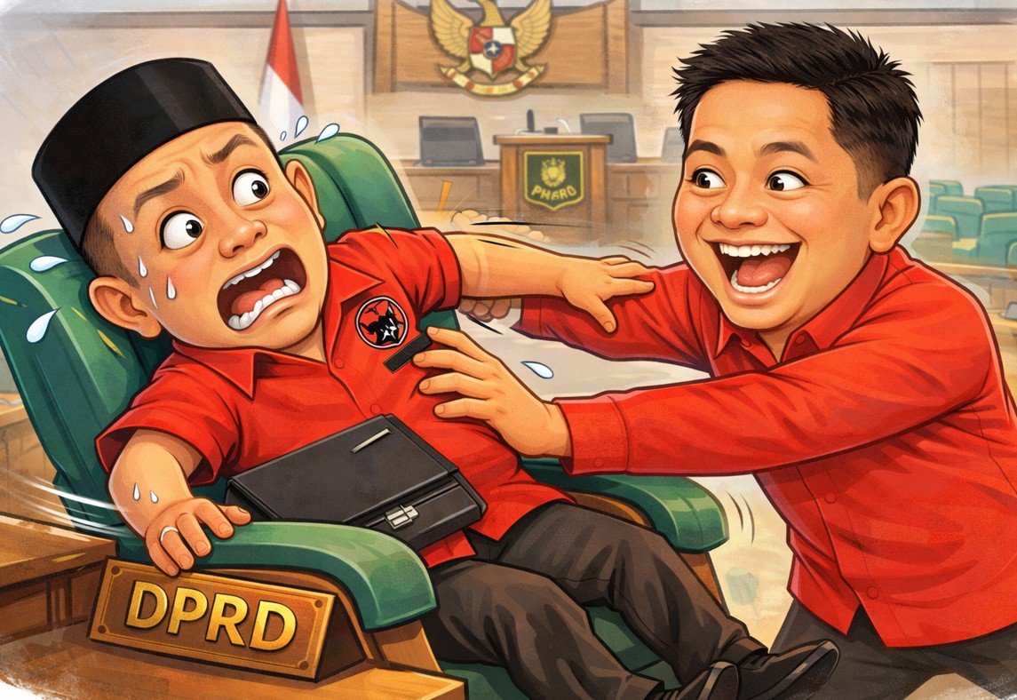 Ilustrasi AI - Wahyu Moridu Resmi Digantikan Dedy Hamzah/Hibata.id