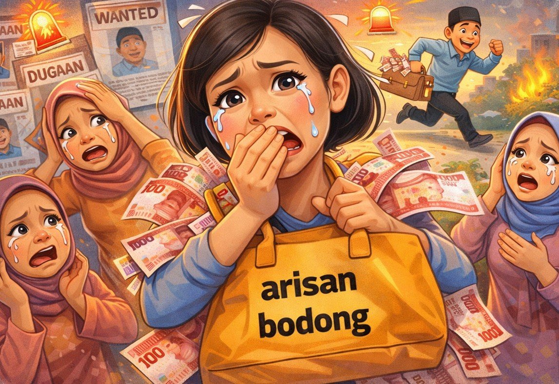 ilustrasi - Warga Jadi Korban Arisan Online/Hibata.id