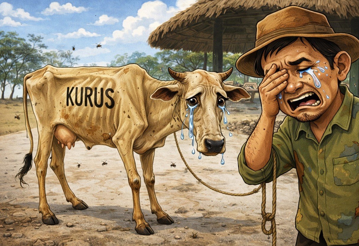 Ilustrasi - Terungkap Sapi Bantuan Pemprov Gorontalo: Kurus, Sakit hingga Rugikan Peternak/Hibata.id