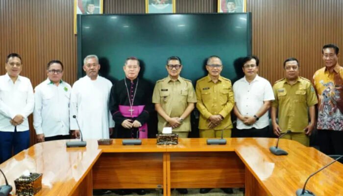 Terima Pimpinan Umat Katolik, Wawali Gorontalo Tegaskan Komitmen Toleransi