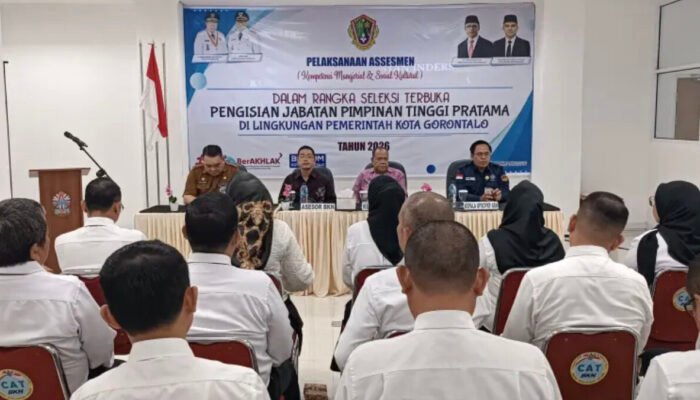 Job Bidding Jabatan Pimpinan Tinggi di Kota Gorontalo Dimulai, 19 Peserta Ikuti Asesmen