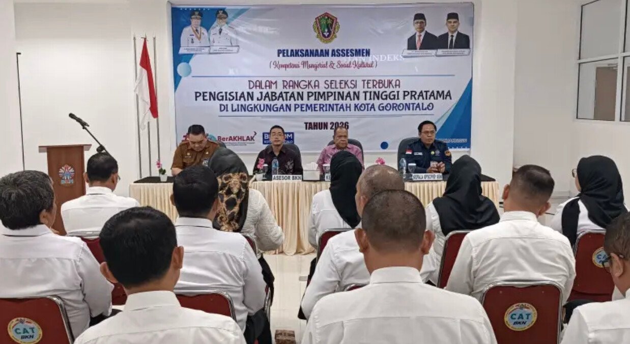 Badan Kepegawaian Pendidikan dan Pelatihan (BKPP) Kota Gorontalo mulai menggelar job bidding untuk pengisian sejumlah Jabatan Pimpinan Tinggi (JPT) Pratama di lingkungan Pemerintah Kota Gorontalo. (Foto: Humas Pemkot Gorontalo)