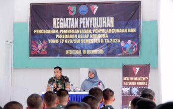 Komandan Yonif TP 870/SW Letkol Inf Andi Gumilang/Hibata.id