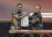 Ketua BPK RI Perwakilan Sulawesi Utara, Bombit Agus Mulyo, menyampaikan bahwa Kota Kotamobagu memperoleh skor 84,66 persen/Hibata.id