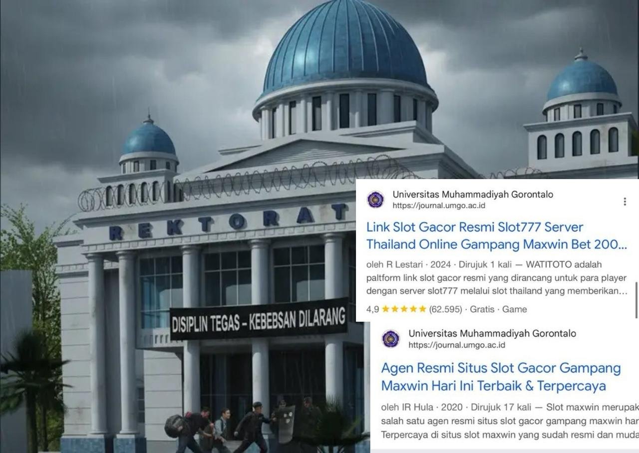 Hasil pencarian Google menampilkan judul mencurigakan pada domain jurnal Universitas Muhammadiyah Gorontalo. Pihak kampus memberi klarifikasi/Hibata.id