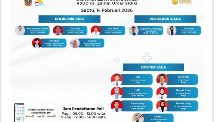 Layanan Spesialis dan IGD RSUD Zainal Umar Sidiki Beroperasi Penuh