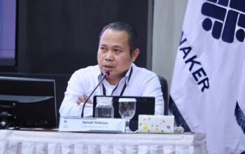 Direktur Jenderal Pembinaan Pengawasan Ketenagakerjaan dan Keselamatan dan Kesehatan Kerja (Dirjen Binwasnaker dan K3) Kemnaker Ismail Pakaya/Hibata.id