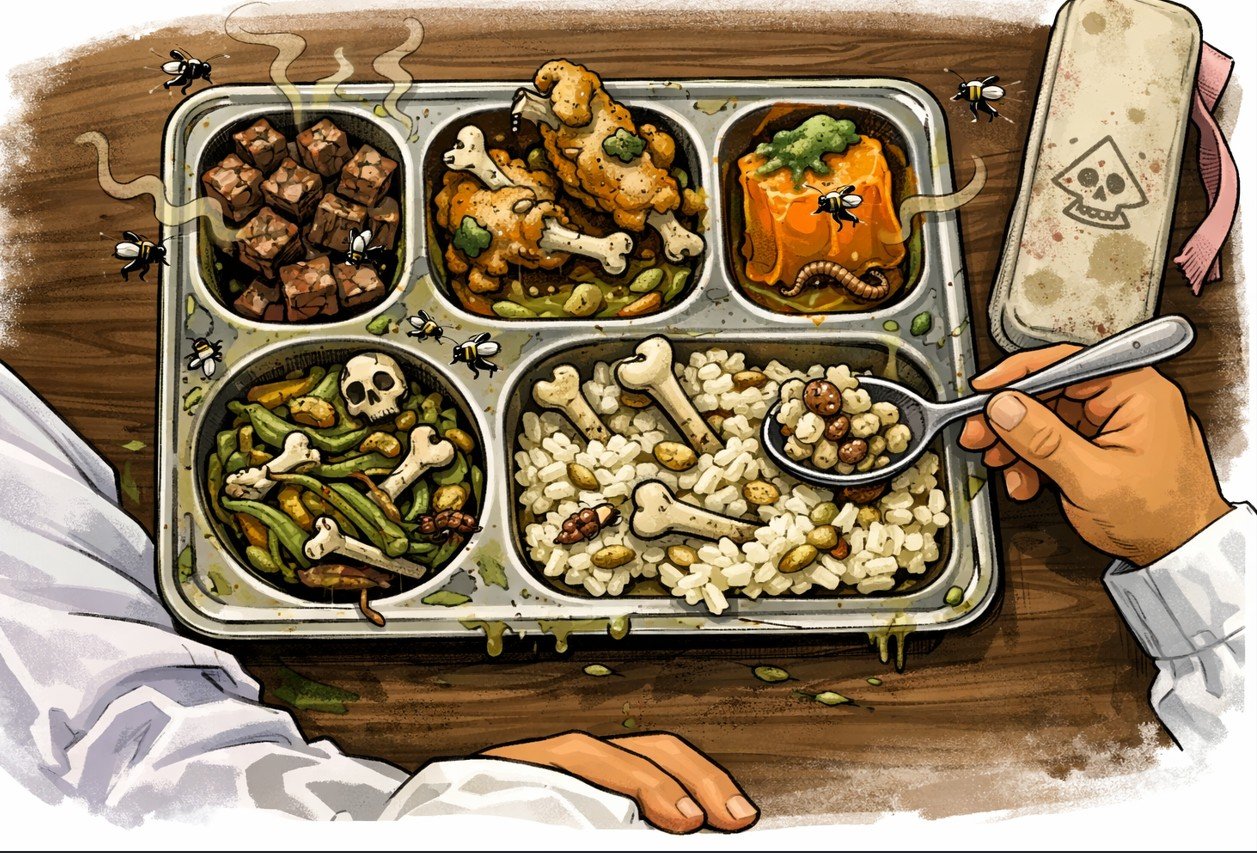 Ilustrasi - Program Makan Bergizi Gratis (MBG) tak layak konsumsi/Hibata.id