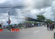 Penutupan jalan akibat Pelaksanaan event balap di Jalan ByPass Bone Bolango, Provinsi Gorontalo/Hibata.id