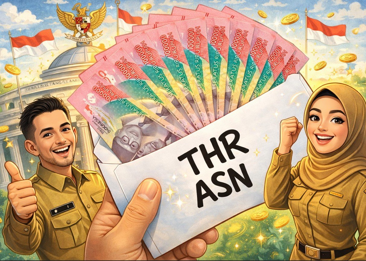 THR ASN 2026 mulai awal Ramadan. Simak besaran THR ASN 2026 per golongan, komponen tunjangan, serta perkiraan jadwal pencairan bagi ASN, PPPK, TNI, Polri, dan pensiunan/Hibata.id