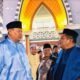 Sekda Sugondo Makmur saat menerima kunjungan Safari Ramadhan Pemerintah Provinsi Gorontalo yang dipimpin Gubernur Gusnar Ismail, Sabtu (21/2), di Masjid Agung Baiturrahman Limboto. Foto: Otanaha/Hibata.id