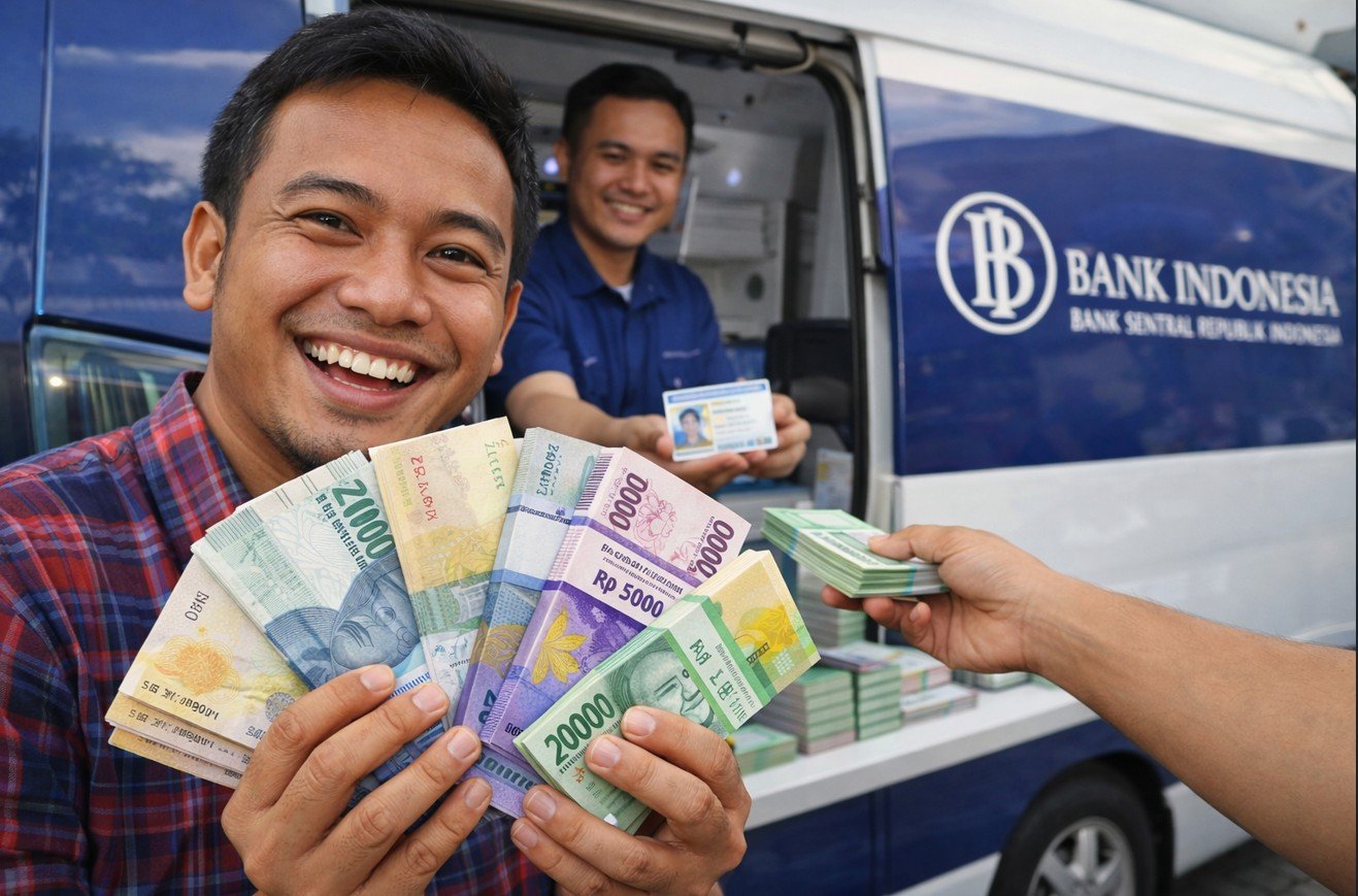 Cara Tukar Uang Baru 2026 Lewat PINTAR BI/Hibata.id