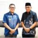 Wakil Wali Kota Gorontalo Indra Gobel menerima kunjungan silaturahmi Wakil Bupati Mamuju Tengah, H. Askary, Jumat, 6 Februari 2026. (Foto; Humas Pemkot Gorontalo)