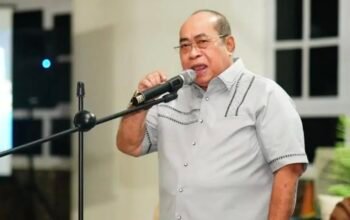 Wali Kota Gorontalo Adhan Dambea saat forum konsultasi publik penyusunan Rencana Kerja Pemerintah Daerah (RKPD) Kota Gorontalo. (Foto: Humas Pemkot Gorontalo)