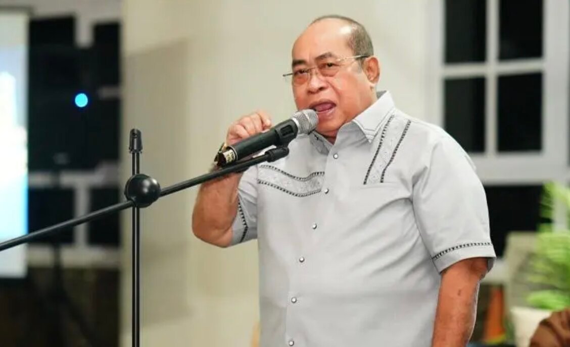 Wali Kota Gorontalo Adhan Dambea saat forum konsultasi publik penyusunan Rencana Kerja Pemerintah Daerah (RKPD) Kota Gorontalo. (Foto: Humas Pemkot Gorontalo)