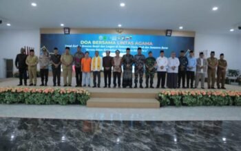 Forum Koordinasi Pimpinan Daerah (Forkopimda) Kabupaten Asahan menggelar doa bersama lintas agama/Hibata.id