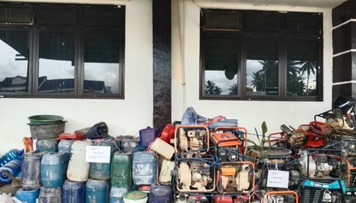 Barang Bukti Menumpuk, Namun Pengendali PETI Pohuwato Bebas Berkeliaran