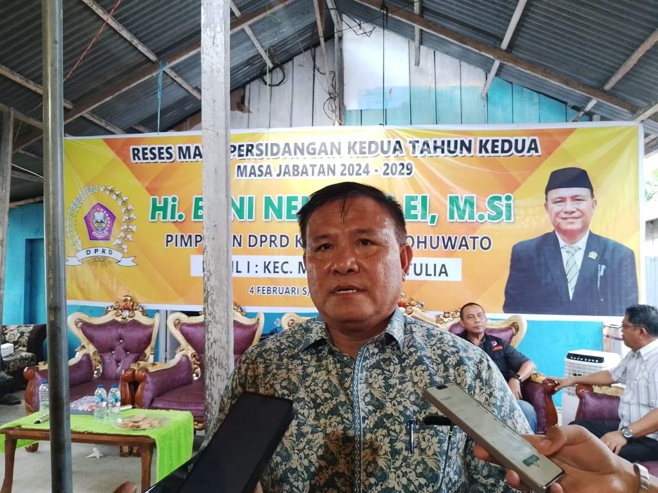 Ketua DPRD Kabupaten Pohuwato, Beni Nento/Hibata.id