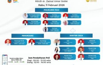 RSUD dr. Zainal Umar Sidiki Rilis Jadwal Dokter 11 Februari 2026, Layanan Kesehatan Gorontalo Utara Tetap Optimal/Hibata.id
