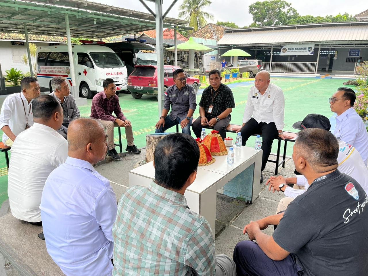 Kalapas Lapas Kelas IIA Tanjung Raja menerima audiensi PPWI dan PJS Ogan Ilir untuk memperkuat sinergi media dan keterbukaan informasi publik di lingkungan pemasyarakatan/Hibata.id