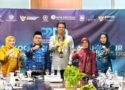 Sekda Kabupaten Gorontalo Sugondo Makmur menghadiri Rakorwil P2DD 2026 di Kantor BI Gorontalo untuk mempercepat digitalisasi keuangan daerah/Hibata.id