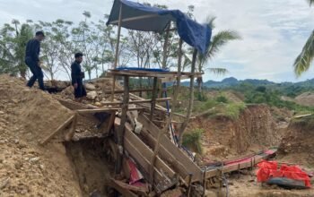Polres Pohuwato menemukan dua remaja berusia 16 tahun mengoperasikan excavator di lokasi tambang emas ilegal di Kecamatan Buntulia. Polisi memposisikan keduanya sebagai korban eksploitasi anak/Hibata.id