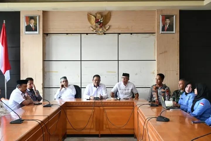 Wakil Bupati Lahmudin Hambali menyampaikan bahwa rapat tersebut juga membahas evaluasi mekanisme pengendalian mutu MBG/Hibata.id