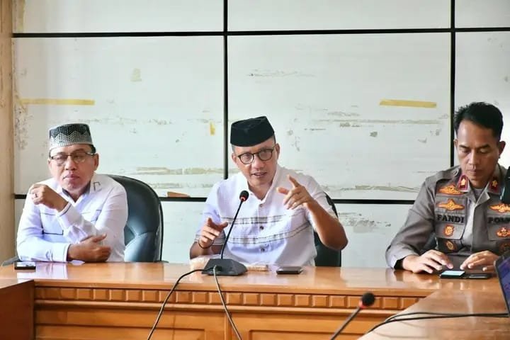 Wakil Bupati Lahmudin Hambali menyampaikan bahwa rapat tersebut juga membahas evaluasi mekanisme pengendalian mutu MBG/Hibata.id