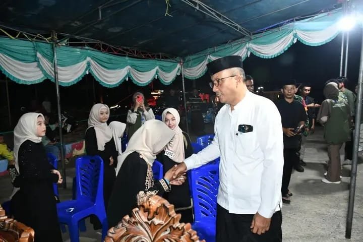 Wakil Bupati Boalemo Lahmudin Hambali menghadiri kegiatan Semarak Ramadan 1447 Hijriah/2026 Masehi yang digelar Karang Taruna Desa Pentadu/Hibata.id