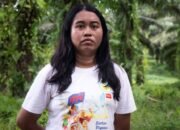 Fatrisia Ain, perempuan pejuang lingkungan dari Sulawesi Tengah. Dok. Sarjan Lahay / Global Witness