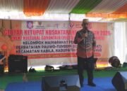 Bupati Ismet Mile saat menghadiri sekaligus memberikan sambutan pada acara Gebyar Ketupat Nusantara ke-15 tahun 2026 Kompak Perpat Kecamatan Kabila, Sabtu (28/3/2026). (F.AKP)/Hibata.id
