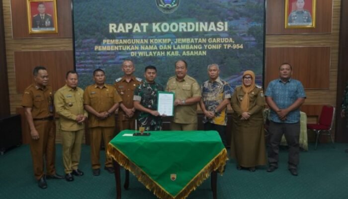 Bupati Dukung Penuh Pembentukan Yonif TP – 954 serta Pembangunan KDKMP dan Jembatan Garuda di Asahan