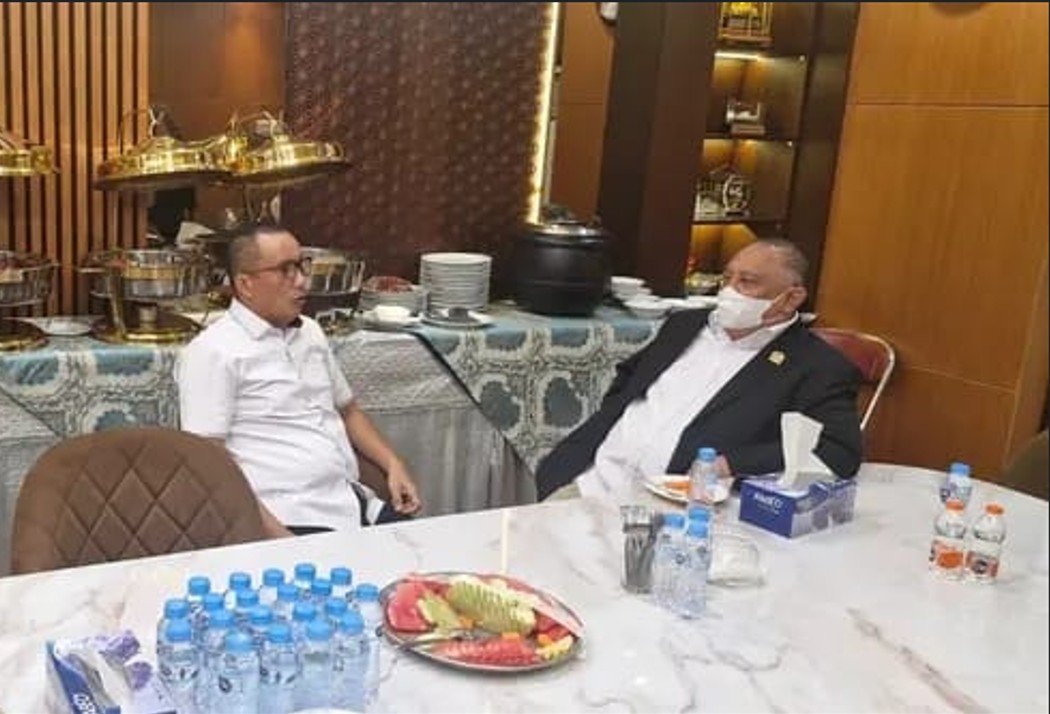 Wakil Bupati Boalemo Lahmuddin Hambali bertemu Anggota DPR RI Rusli Habibie di Gedung Parlemen/Hibata.id