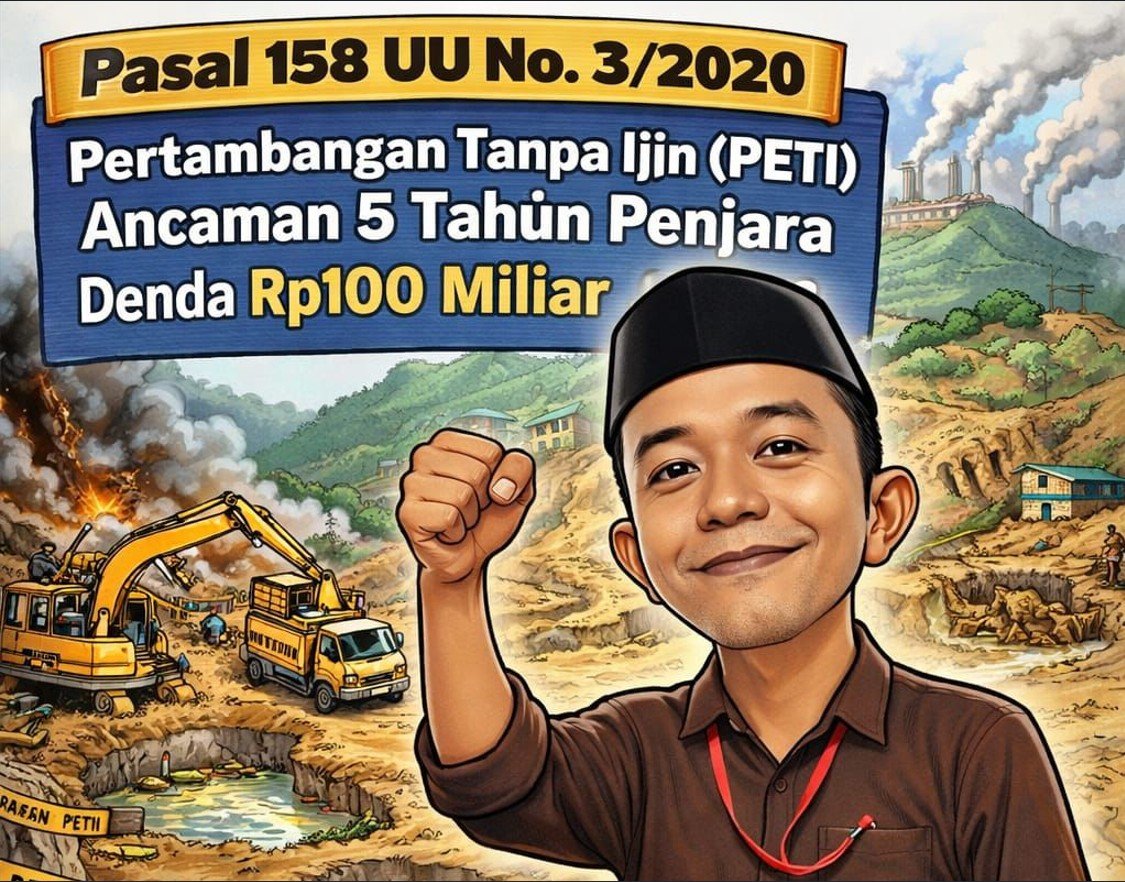 Karikatur - Koordinator GARDA BERMUTU, Rahwandi Botutihe/Hibata.id