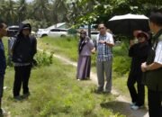 Komisi III DPRD Gorontalo meninjau proyek irigasi Randangan Kiri di Pohuwato usai laporan warga. Ditemukan dugaan ketidaksesuaian konstruksi pada proyek Rp16,9 miliar/Hibata.id