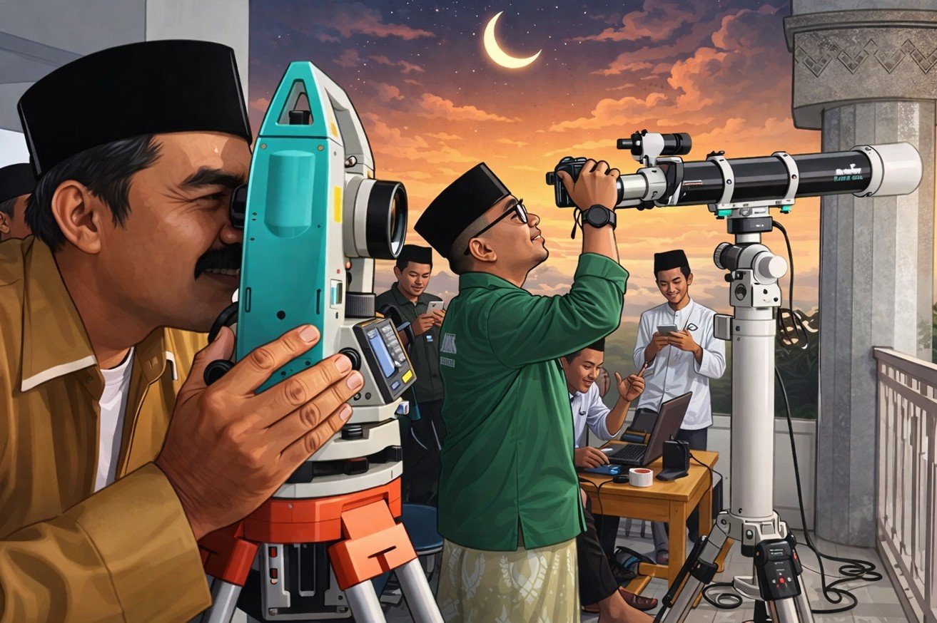 Ini Perbedaan Penetapan Idul Fitri NU dan Muhammadiyah, Hisab dan Rukyat Jadi Penentu 1 Syawal/Hibata.id