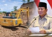 Kolase Foto - Tambang Ilegal di Gorontalo dan Presiden Prabowo/Hibata.id