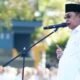 Wali Kota Gorontalo, Adhan Dambea saat memimpin apel kerja pasca libur Hari Raya Idulfitri dan cuti bersama, Rabu (25/3/2026), di Lapangan Taruna Remaja. (Foto: Humas Pemkot Gorontalo)