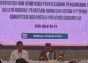Sosialisasi bersama Balai Pemantapan Kawasan Hutan Wilayah XV dan sejumlah organisasi perangkat daerah di Hotel Yulia, Kota Gorontalo, Selasa, 3 Maret 2026. (Foto: Istw)