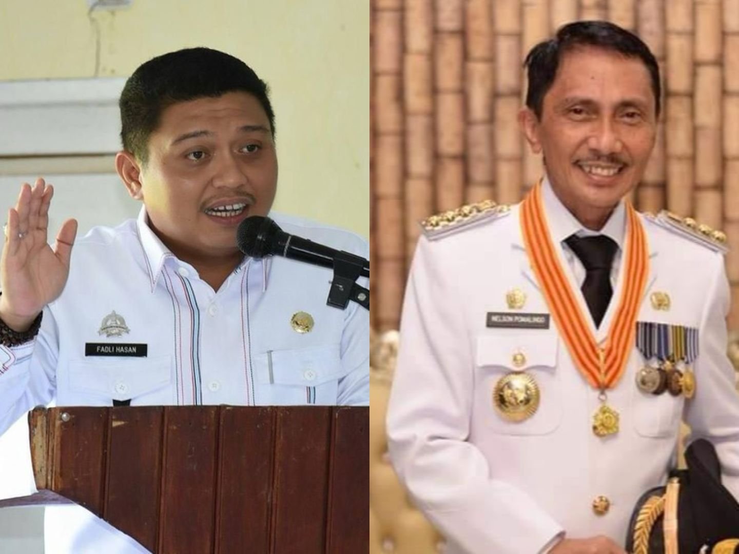Kolase Foto - Fadli Hasan Gugat Mantan Bupati Gorontalo Nelson Pomalingo ke PN Gorontalo/Hibata.id